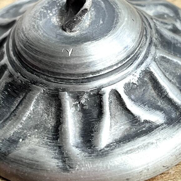 Vintage Miniature Pewter Candlestick Holders Set of 2 Norway 2.25\
